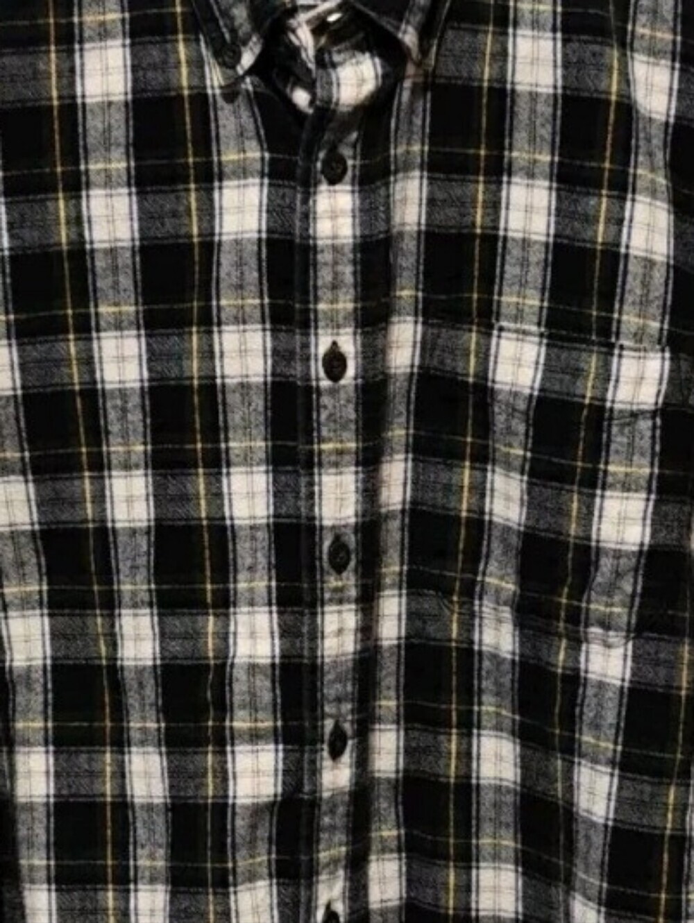 Vintage L.L. Bean Barn Chore Flannel Shirt Large Button Down Collared Cotton